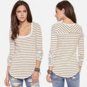 Free People Striped Long Sleeve Top – Size M